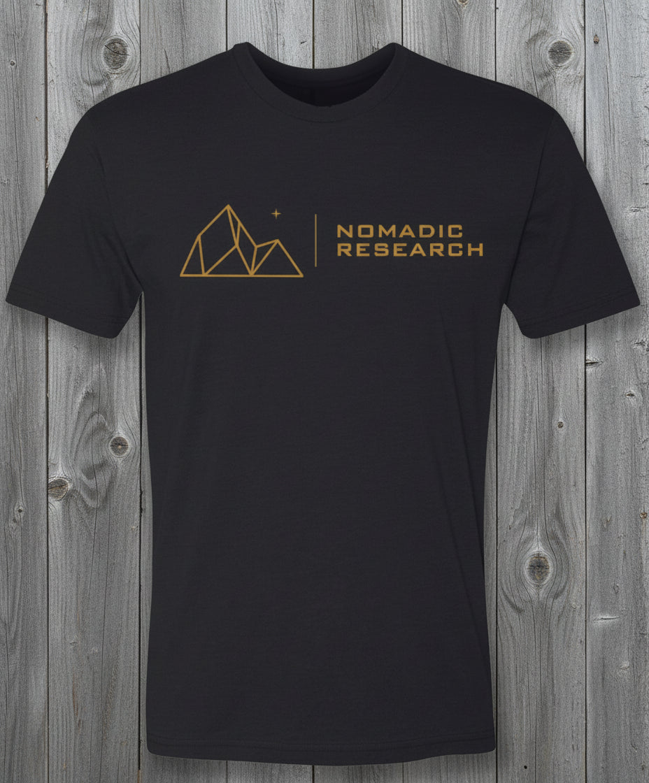 Black t-shirt with gold &