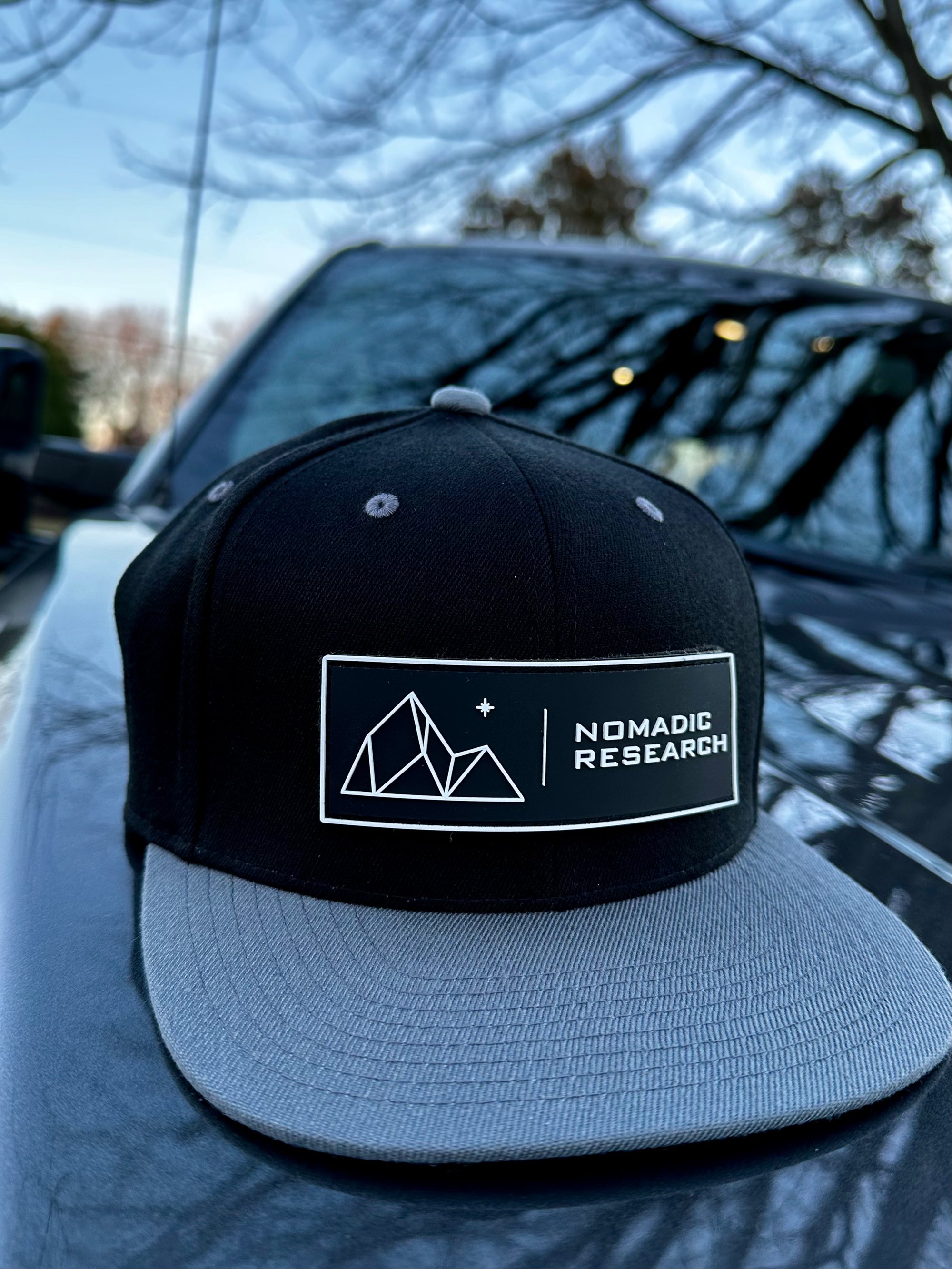 Wool blend, PVC Patch Mountain and Star, FlexFit Hat.