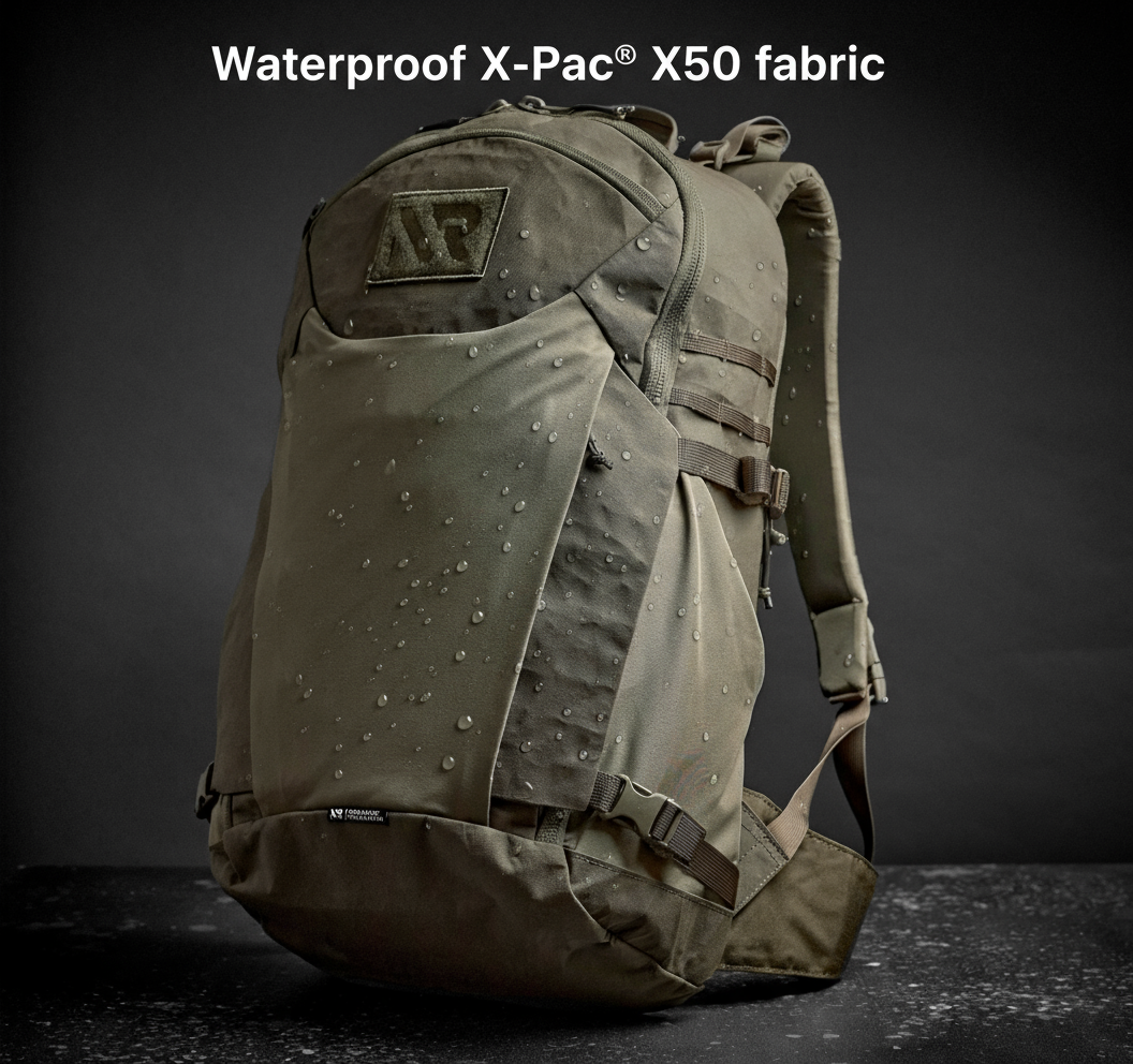 HD Raid Pack Waterproof Fabric with Water Beads