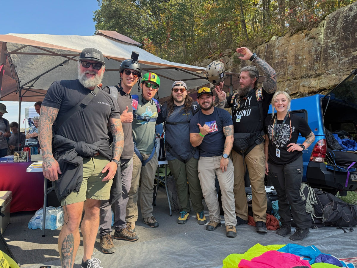 The crew at camp