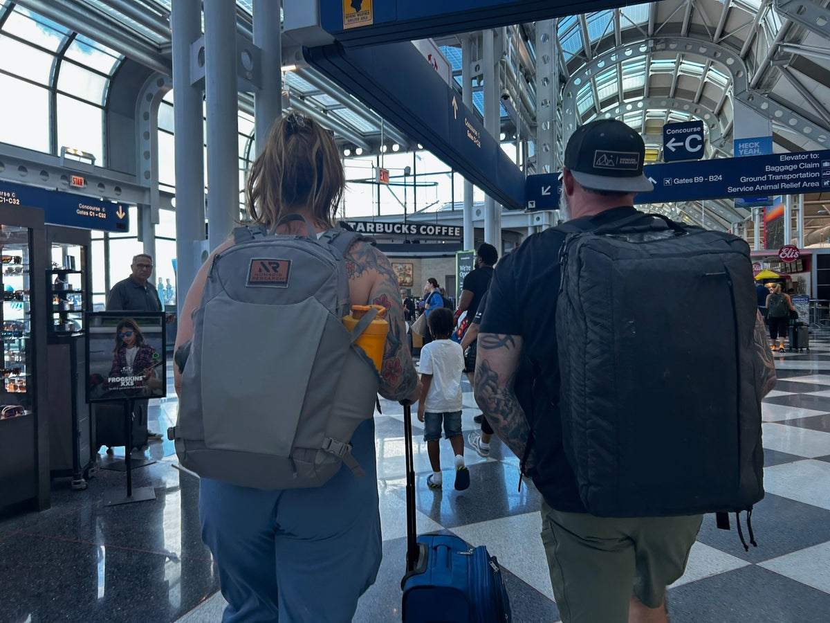 Two Raid Packs through the airport