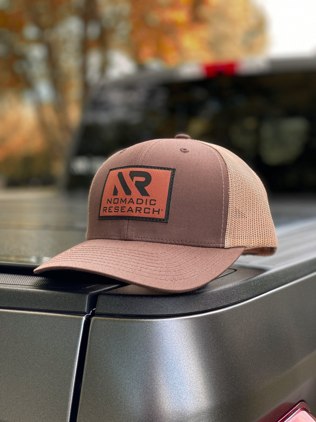 Earth Brown Trucker With Leather Patch